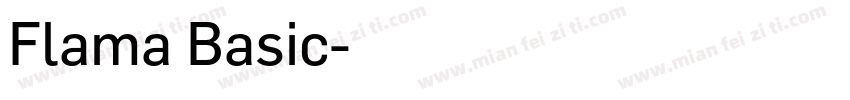 Flama Basic字体转换